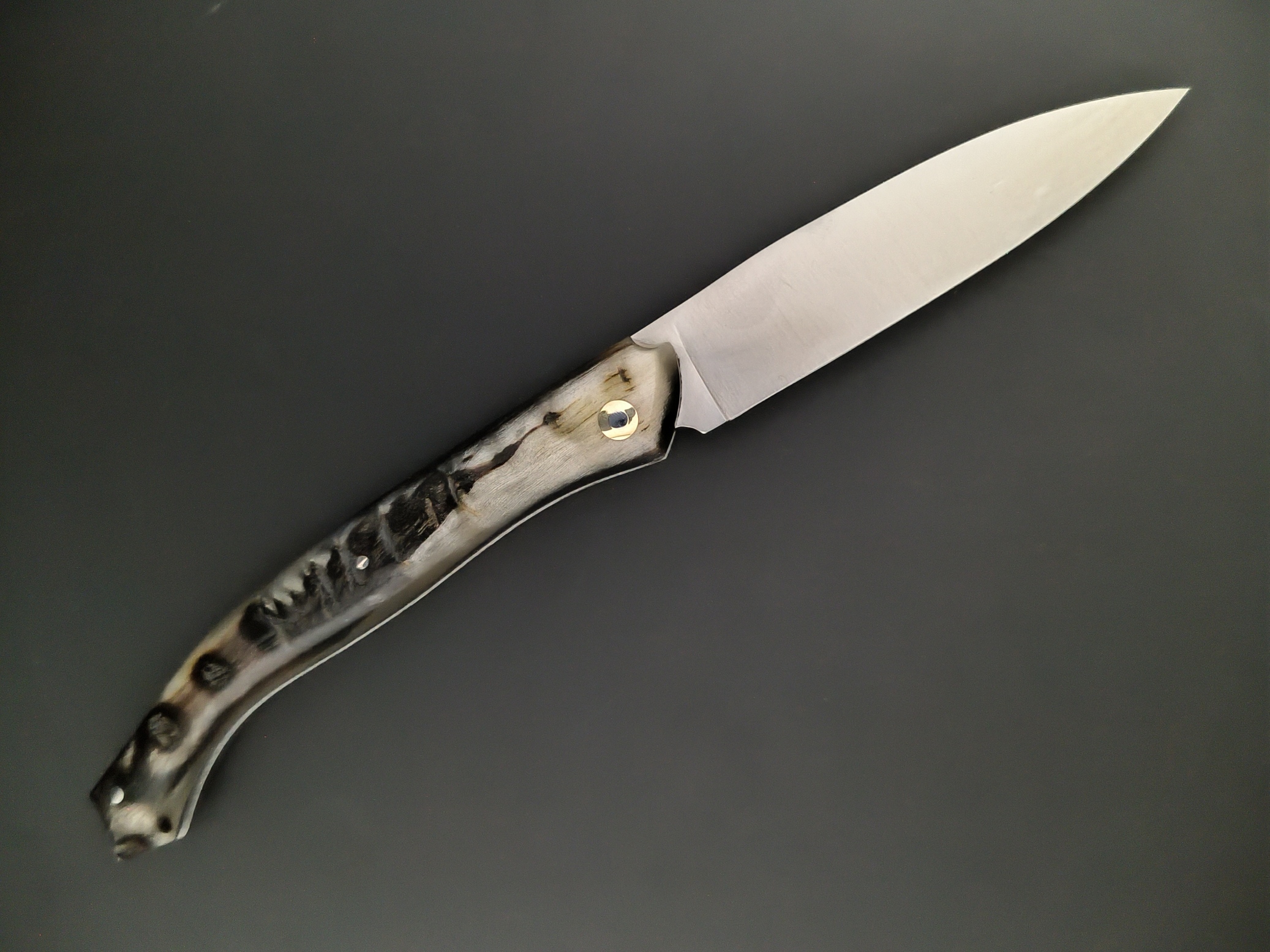 Le couteau Saint-Amans-des-Cots corne de bélier. Lame 14c28n – Image 3