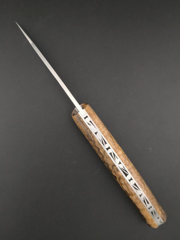 Le couteau Saint-Amans-des-Cots Manguier chocolat. Lame 14c28n – Image 2