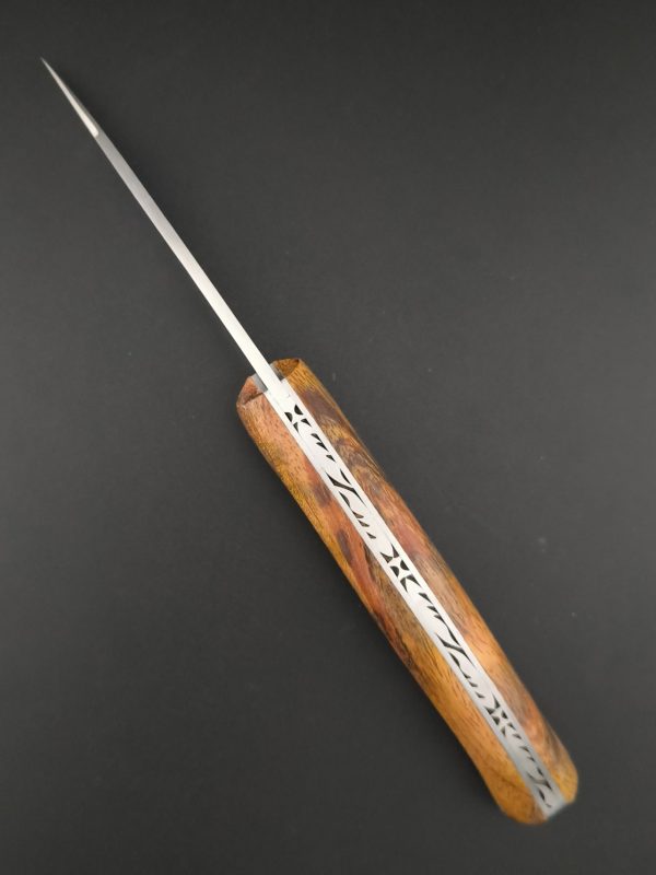 Le couteau Saint-Amans-des-Cots en bois Mahogany. Lame14c28n – Image 2