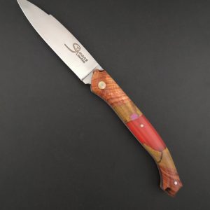 Le couteau Saint-Amans-des-Cots bois de rose et résine