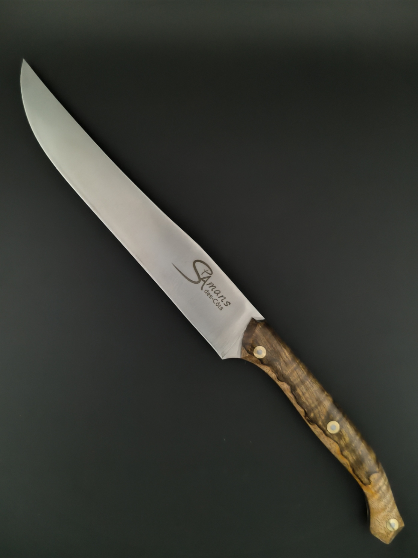 le couteau à découper  Saint Amans des Côts en manguier