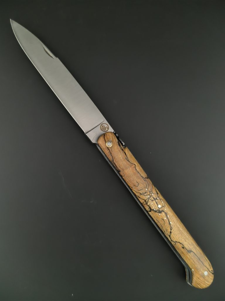 Laguiole droit 13 cm Frêne olivier échauffé